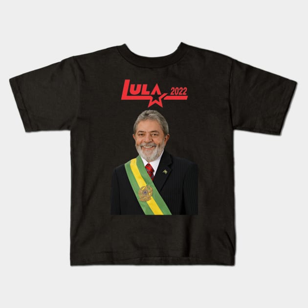 Lula - O Brasil Feliz de Novo 3 Kids T-Shirt by Amescla